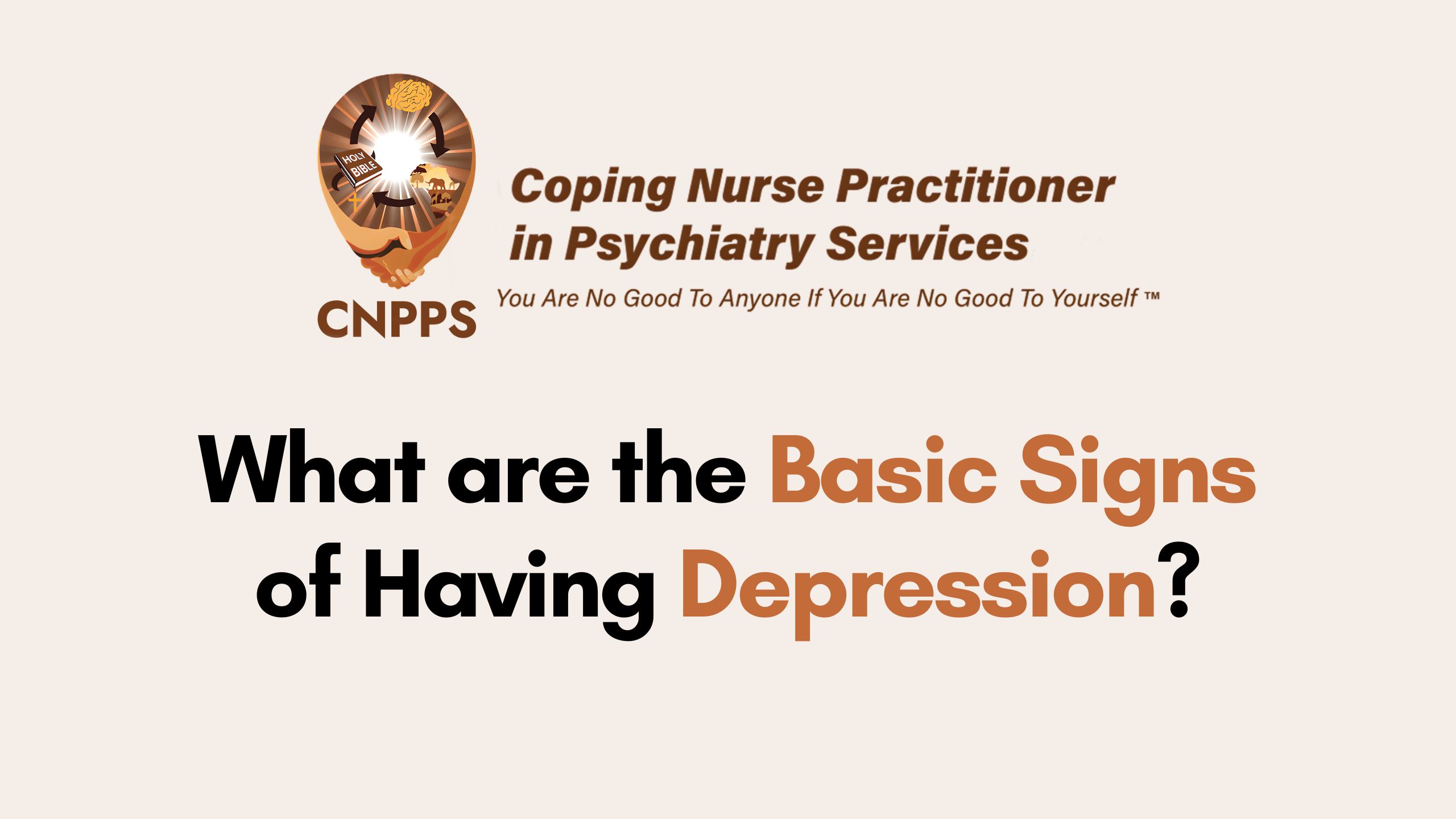 What are the Basic Signs of Having Depression